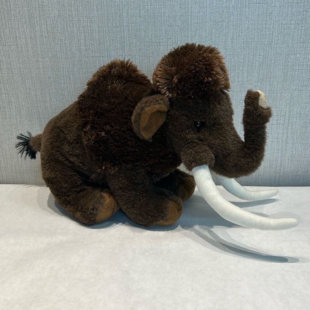 Wild Republic Cuddlekins Woolly Mammoth Plush Toy Stuffed Animal 12" Ice Age Pre